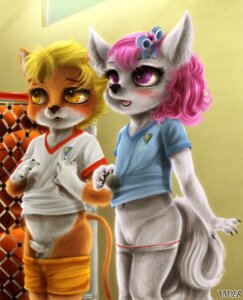 Rating: Explicit Score: 0 Tags: anthro bottomwear clothing confusion domestic_cat duo e621 erection felid feline felis female foreskin fur furry_penis genitals gym hair hi_res jader male mammal pants penis pink_hair purple_eyes realistic school_uniform shorts shy simple_background underwear undressing uniform vulva yellow_eyes young young_anthro young_female young_male User: bunchy7s