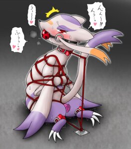 Rating: Explicit Score: 0 Tags: blush bound color dildo gag insertion male male_only mienshao pokemon rule34 solo tagme User: bunchy7s