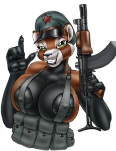 Rating: Questionable Score: 0 Tags: 4_fingers ailurid ak_platform aks-74u anthro ar-sf areola areola_slip assault_rifle athletic athletic_anthro athletic_female big_breasts black_lips black_nipples black_nose black_pawpads breasts carbine chest_tuft chinese clothed clothing comrade_hsien countershading digital_media_(artwork) e621 female fingers front_view gideon green_eyes gun hat headgear headwear holding_gun holding_object holding_ranged_weapon holding_weapon huge_breasts lips looking_at_viewer mammal military nipple_slip nipples pawpads ranged_weapon red_panda reverse_countershading rifle simple_background skimpy smile smirk snout soldier solo star thick_bottom_lip tuft type_56-1 uniform warrior weapon white_background wishbone_mouth wolfkidd User: bunchy7s