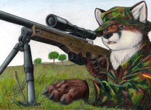 Rating: Safe Score: 0 Tags: 2006 4_fingers anthro army bipod black_body black_claws black_fur black_nose blue_eyes blue_sky brown_body brown_fur bundeswehr camo camo_print canid canine cheek_tuft claws clothing colored_pencil_(artwork) detailed_background e621 ears_up facial_markings facial_tuft fangs fingers fox fur furgonomics german german_flag grass gun half-closed_eyes hat head_markings headgear headwear holding_gun holding_object holding_ranged_weapon holding_weapon inner_ear_fluff jacket kalahari l96 male mammal markings military military_uniform mixed_media multicolored_body multicolored_fur narrowed_eyes neck_tuft open_mouth outside paws pen_(artwork) plant ranged_weapon rifle shaded signature sky sniper sniper_rifle snout soldier solo teeth tongue topwear traditional_media_(artwork) tree tuft uniform warrior weapon white_body white_fur wood User: bunchy7s Rating: Safe Score: 0 Tags: 2006 4_fingers anthro army bipod black_body black_claws black_fur black_nose blue_eyes blue_sky brown_body brown_fur bundeswehr camo camo_print canid canine cheek_tuft claws clothing colored_pencil_(artwork) detailed_background e621 ears_up facial_markings facial_tuft fangs fingers fox fur furgonomics german german_flag grass gun half-closed_eyes hat head_markings headgear headwear holding_gun holding_object holding_ranged_weapon holding_weapon inner_ear_fluff jacket kalahari l96 male mammal markings military military_uniform mixed_media multicolored_body multicolored_fur narrowed_eyes neck_tuft open_mouth outside paws pen_(artwork) plant ranged_weapon rifle shaded signature sky sniper sniper_rifle snout soldier solo teeth tongue topwear traditional_media_(artwork) tree tuft uniform warrior weapon white_body white_fur wood User: bunchy7s
