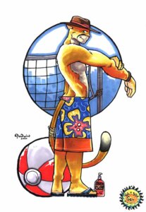 Rating: Safe Score: 0 Tags: 2000 4_fingers anthro ball beach_ball biped bottomwear chris_goodwin clothed clothing cougar dipstick_tail e621 felid feline fingers footwear fur hat headgear headwear inflatable looking_aside looking_at_viewer male mammal markings multicolored_tail net pink_nose pool_toy sandals shoes shorts side_view smile solo standing sunscreen swimming_trunks swimwear tail tail_markings topless volleyball_net white_body white_fur yellow_body yellow_fur User: bunchy7s