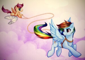 Rating: Safe Score: 0 Tags: airfoil blue_body blue_feathers blue_fur crossover cutie_mark detailed_background disney duo e621 equid equine feathered_wings feathers female feral friendship_is_magic fur hair harness hasbro mammal multicolored_hair multicolored_tail my_little_pony mythological_creature mythological_equine mythology pegasus pink_eyes pink_hair rainbow_dash_(mlp) rainbow_hair rainbow_tail rizcifra scootaloo_(mlp) tail talespin toony wings young young_female young_feral User: bunchy7s