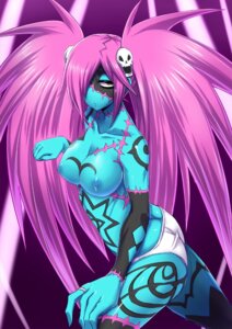 Rating: Questionable Score: 0 Tags: accessory big_breasts breasts clothed clothing code_of_princess e621 female hair hair_accessory hair_over_eye humanoid lady_zozo looking_at_viewer minarai navel nipples not_furry one_eye_obstructed panties pigtails pink_hair scar simple_background skull_hair_accessory solo surgical_suture topless undead underwear yellow_eyes zombie User: bunchy7s