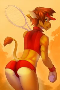 Rating: Questionable Score: 0 Tags: 2013 ambiguous_gender anthro asinus ball bottomwear brown_hair butt clothed clothing crop_top digital_media_(artwork) donkey e621 equid equine green_eyes hair hat headgear headwear heart_symbol holding_ball holding_object hotpants looking_back mammal red_bottomwear red_clothing red_headwear red_topwear shirt shorts skimpy smile solo tank_top tennis_ball tennis_racket tight_bottomwear tight_clothing tight_topwear topwear underwear visor wolfy-nail wristband User: bunchy7s