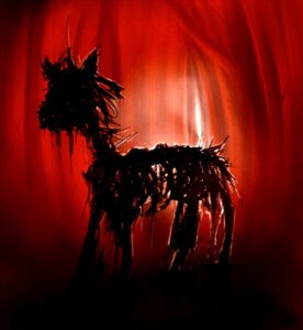 Rating: Safe Score: 0 Tags: ambiguous_gender bone creepy e621 equid equine feral hasbro horse mammal my_little_pony pony skeleton solo story_of_the_blanks undead xxkaltrynaxx zombie User: bunchy7s