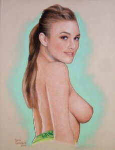 Rating: Explicit Score: 0 Tags: 2010 artist_name breasts brown_eyes brown_hair celebrity detailed ernie_centofanti female female_only human keira_knightley looking_aside looking_at_viewer medium_hair nipples pale_skin photorealism ponytail real_person realistic rule34 side_view simple_background smile solo topless traditional_media_(artwork) User: bunchy7s