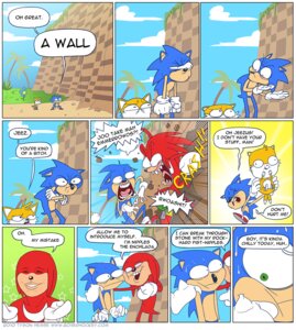 Rating: Questionable Score: 0 Tags: 2010 anthro blue_body blue_fur boxer_hockey canid canine comic dialogue digital_media_(artwork) e621 english_text erect_nipples eulipotyphlan fox fur group hand_nipples hedgehog humor knuckles_the_echidna male male_anthro mammal miles_prower multi_tail nipples nipples_the_enchilada parody sega sonic_the_hedgehog sonic_the_hedgehog_(series) speech_bubble tail text tyson_hesse url User: bunchy7s