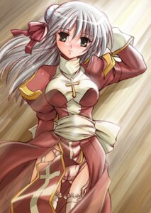Rating: Explicit Score: 0 Tags: bow breasts brown_dress brown_legwear brown_panties brown_thighhighs bun_cover cameltoe clothing cross dress female frilled_thighhighs frills garter_belt grey_eyes hair_bun hair_ribbon high_priest high_priestess large_bow lingerie long_hair mio_(fastest_lap) panties pantyshot pantyshot_(standing) priestess pussy ragnarok_online ribbon rule34 side_slit silver_hair small_breasts solo standing stockings thighhighs underwear User: bunchy7s