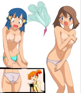 Rating: Explicit Score: 0 Tags: 3girls artist_request assisted_exposure bad_censor blue_eyes blue_hair breasts brown_hair censored color covered_nipples covering covering_crotch dawn_(pokemon) enf female female_only human human_only kasumi_(pokemon) large_breasts lingerie may_(pokemon) multiple_females multiple_girls nintendo no_bandana pink_crocodile pink_striped_panties pokemon rule34 simple_background striped_panties tanlines topless underwear white_background User: bunchy7s