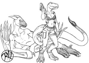 Rating: Safe Score: 0 Tags: 2011 amora_the_t-rex artist_logo bra breasts clothing dinosaur dragon duo e621 european_mythology female gun hi_res horn knife logo male membrane_(anatomy) membranous_wings monochrome mythological_creature mythological_scalie mythology non-mammal_breasts predaguy prehistoric_species ranged_weapon reptile saurischian scalie simple_background tail theropod tyrannosaurid tyrannosauroid tyrannosaurus tyrannosaurus_rex underwear weapon western_dragon white_background wings wyvern User: bunchy7s