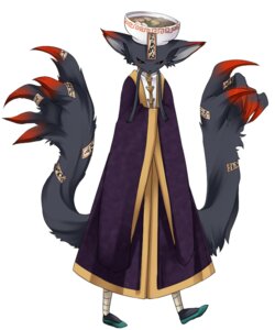 Rating: Safe Score: 0 Tags: anthro biped bowl clothed clothing container demon e621 food footwear fur kituneno-lullaby looking_at_viewer magic male noodles ofuda ramen ramen_hat red_eyes shoes solo soup standing talisman User: bunchy7s