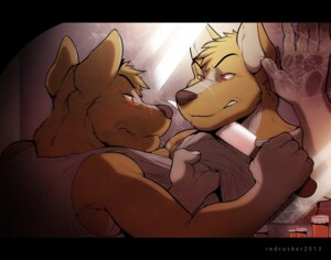 Rating: Safe Score: 0 Tags: 2013 angry anthro brown_body brown_fur canid canine canis claws clenched_teeth clothing digital_media_(artwork) domestic_dog duo e621 fur glass hair holding_object holding_weapon knife looking_at_mirror looking_at_object male mammal medicine mirror red_eyes redrusker reflection shirt tan_body tan_fur tank_top teeth topwear weapon User: bunchy7s