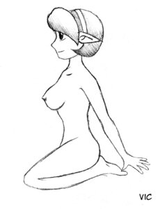 Rating: Explicit Score: 0 Tags: 1girls big_breasts black_and_white breasts female female_only hairband kneeling kokiri monochrome nintendo nipples nude nude_female ocarina_of_time pointy_ears rule34 saria short_hair sketch smile solo straight_hair the_legend_of_zelda User: bunchy7s