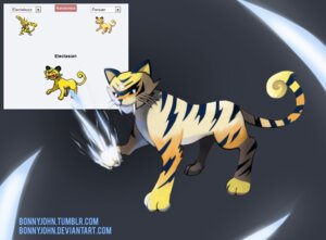 Rating: Safe Score: 0 Tags: ambiguous_gender bonnyjohn e621 electabuzz fakemon felid fusion generation_1_pokemon hybrid mammal nintendo persian_(pokemon) pokemon pokemon_(species) pokemon_fusion solo text url User: bunchy7s