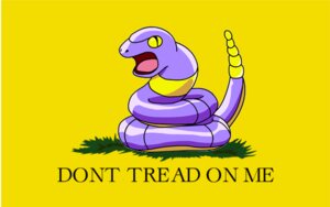 Rating: Safe Score: 0 Tags: 16:10 ambiguous_gender don't_tread_on_me e621 ekans english_text feral flag gadsden_flag generation_1_pokemon grandfathered_content nintendo parody pokemon pokemon_(species) politics rattle_(anatomy) reptile scalie simple_background snake solo text unknown_artist widescreen yellow_background User: bunchy7s