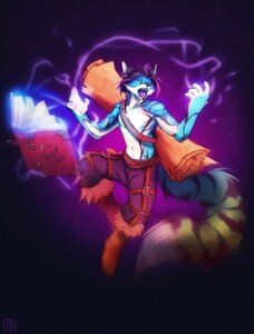 Rating: Safe Score: 0 Tags: angry anthro belt blue_body blue_skin book boots buckle canid canine clothing cosplay e621 footwear fox fur_trim_(clothing) gryx hair league_of_legends long_tail magic male mammal markings multicolored_hair pawpads pink_hair pink_pawpads pink_tongue purple_hair purple_markings ring_(marking) ringed_tail riot_games runes ryze_(lol) sash scroll shoes slade_xanthas snarling solo sparklefur striped_markings striped_tail stripes tail tail_markings tencent tongue User: bunchy7s