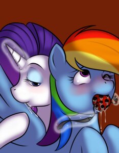 Rating: Explicit Score: 0 Tags: 2011 ahegao ball_gag blue_body blue_eyes blue_eyeshadow blue_feathers blue_fur blush bodily_fluids breathable_gag digital_media_(artwork) drooling duo e621 equid equine eyeshadow feathered_wings feathers female female/female feral friendship_is_magic fur gag gagged glowing hair half-closed_eyes hasbro horn kloudmutt licking looking_pleasured magic makeup mammal multicolored_hair my_little_pony mythological_creature mythological_equine mythology narrowed_eyes one_eye_closed pegasus purple_eyes purple_hair rainbow_dash_(mlp) rainbow_hair rarity_(mlp) red_background saliva short_hair simple_background smile tongue tongue_out unicorn white_body white_fur wing_boner wings User: bunchy7s