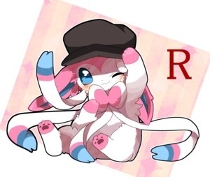 Rating: Safe Score: 0 Tags: ambiguous_gender blush chibi clothing e621 eeveelution fureachama generation_6_pokemon hat headgear headwear looking_at_viewer markings nintendo one_eye_closed pawpads paws pokemon pokemon_(species) solo sylveon team_rocket unavailable_at_source wink User: bunchy7s
