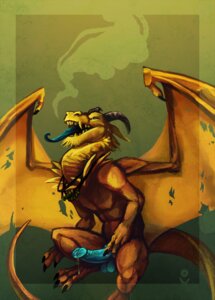 Rating: Explicit Score: 0 Tags: 1boy blue_penis cum dragon erection gold horns jewelry magic_the_gathering male male_only necklace numot penis rule34 scalie solo tongue volvo wings User: bunchy7s