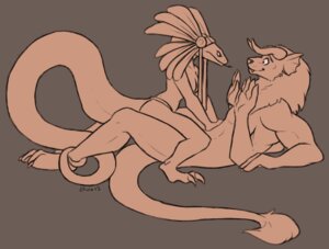 Rating: Questionable Score: 0 Tags: 2012 4_arms angry anthro arm_support breasts brown_background brown_theme claws clothed clothing cowgirl_position curved_horn digital_media_(artwork) dominant duo e621 eye_contact felid female female_on_top forked_tongue frill_(anatomy) from_front_position fur grey_background headdress horn hybrid interspecies larger_sub lion looking_at_another lying male male/female male_on_bottom mammal membrane_(anatomy) membranous_frill monochrome multi_arm multi_limb on_back on_bottom on_lap on_top pantherine pink_theme reclining reptile royalty_(artist) scalie sex simple_background size_difference smile snake straddling submissive tail tail_tuft thick_tail tongue tongue_out topless tuft User: bunchy7s