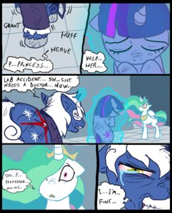 Rating: Safe Score: 0 Tags: 2012 blue_body blue_fur bodily_fluids clothed clothing comic crying cutie_mark dialogue digital_media_(artwork) e621 english_text equid equine feathered_wings feathers female feral friendship_is_magic fur group hair hasbro horn inside magic male mammal metal_(artist) multicolored_hair my_little_pony mythological_creature mythological_equine mythology princess princess_celestia_(mlp) professor_starflare_(metal) protective purple_body purple_eyes purple_fur purple_hair red_sclera royalty tears tears_of_pain text twilight_sparkle_(mlp) two_tone_hair unicorn white_body white_feathers white_fur white_hair winged_unicorn wings wounded User: bunchy7s