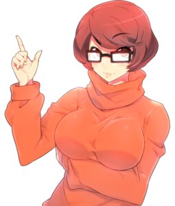 Rating: Safe Score: 0 Tags: biped black_eyewear black_glasses breasts clothed clothing e621 eyewear female glasses grandfathered_content hair hanna-barbera human human_only humanoid_hands light_body light_skin mammal naso4 not_furry orange_clothing orange_sweater orange_topwear red_eyes red_hair scooby-doo_(series) simple_background solo sweater tan_body tan_skin topwear velma_dinkley white_background User: bunchy7s