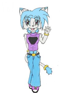 Rating: Safe Score: 0 Tags: anthro blue_hair clothing domestic_cat e621 felid feline felis femboy hair hi_res male mammal purple_clothing solo tail unknown_artist User: bunchy7s