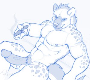 Rating: Explicit Score: 0 Tags: abs anthro balls biceps big_penis blue_and_white cigar claws e621 erection fur genitals grin humanoid_genitalia humanoid_penis hyena looking_at_viewer male mammal markings monochrome muscular muscular_anthro muscular_male nipples nude pecs penis pose pubes simple_background sketch smile smoke smoking solo spots spotted_hyena tail tongue tongue_out trystan_(dissimulated) vein vexedlupine white_background User: bunchy7s