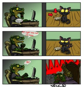 Rating: Safe Score: 0 Tags: aaaaa alligator alligatorid animal_noises anthro base_three_layout bed bowl comic computer container contextual_arrow crocodilian dialogue digital_media_(artwork) directional_arrow domestic_cat domestic_pet duo_focus e621 electronics english_text escaping_text felid feline felis feral furniture furries_with_pets grid_layout group humor jesie jesie_(character) male mammal neko! pet_bowl reptile scalie six_frame_grid six_frame_image species_in_dialogue speech_bubble tail text three_row_layout wide_arrow User: bunchy7s Rating: Safe Score: 0 Tags: aaaaa alligator alligatorid animal_noises anthro base_three_layout bed bowl comic computer container contextual_arrow crocodilian dialogue digital_media_(artwork) directional_arrow domestic_cat domestic_pet duo_focus e621 electronics english_text escaping_text felid feline felis feral furniture furries_with_pets grid_layout group humor jesie jesie_(character) male mammal neko! pet_bowl reptile scalie six_frame_grid six_frame_image species_in_dialogue speech_bubble tail text three_row_layout wide_arrow User: bunchy7s