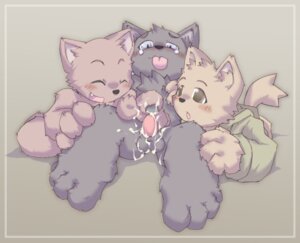 Rating: Explicit Score: 0 Tags: ambiguous_gender anthro balls blush bodily_fluids border canid canine chest_tuft clothed clothing cum e621 erection eyes_closed fangs fur genital_fluids genitals grey_body grey_fur group group_sex little_egoist low_res male mammal pawpads paws penis sex tan_body tan_fur teeth threesome tongue tongue_out trio tuft yellow_border young young_anthro User: bunchy7s