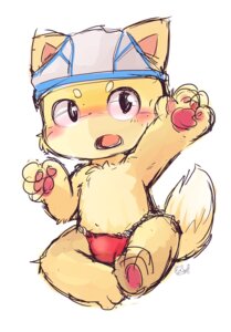 Rating: Safe Score: 0 Tags: 3_toes 4_fingers anthro asian_clothing barefoot big_head black_eyes blush briefs clothed clothing colored_sketch daww dipstick_tail domestic_cat e621 east_asian_clothing feet felid feline felis fingers front_view fundoshi fur huiro japanese_clothing looking_at_viewer male mammal markings multicolored_tail open_mouth orange_body orange_fur raised_arm raised_tail simple_background sitting sketch skimpy solo tail tail_markings tighty_whities toes toony topless underwear underwear_on_head white_background white_briefs white_clothing white_underwear young young_anthro young_male User: bunchy7s