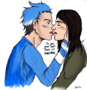 Rating: Explicit Score: 0 Tags: 2boys artist_name black_hair blue_clothing blue_hair blue_topwear brown_eyes cartoon_network dialogue dressed english_dialogue english_text gay green_clothing green_topwear half-closed_eyes human human_form jg_quintel_(person) kiss light-skinned_male light_skin male male_only mordecai_(regular_show) multicolored_hair regular_show rule34 simple_background tagme talking_to_another text tongue tongue_kiss tongue_out touching_face white_background white_clothing white_hair white_sclera white_topwear yaoi User: bunchy7s