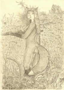 Rating: Questionable Score: 0 Tags: anthro biped canid canine dipstick_tail e621 female fox hair hi_res long_hair looking_at_viewer mammal markings monochrome multicolored_tail n2o nude outside raethe sepia side_view solo standing tail tail_markings wharton william_wharton User: bunchy7s