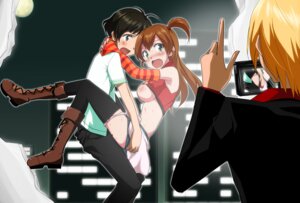 Rating: Explicit Score: 0 Tags: antenna_hair arms_around_neck bare_shoulders black_legwear blonde_hair blush boots breasts brown_eyes brown_hair camera caught clothed_sex detached_sleeves female formal green_eyes hug human idolmaster idolmaster_dearly_stars long_hair male midriff neck_hug nipples open_mouth panties panty_pull rule34 sakurai_yumeko sex short_hair side_ponytail skirt straight striped suit surprised sweatdrop takeda_souichi tame_meshi thighhighs underwear User: bunchy7s