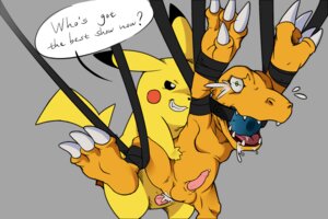 Rating: Explicit Score: 0 Tags: 3:2 agumon ball_gag balls bandai_namco bodily_fluids bound crossover cum dialogue digimon digimon_(species) dominant dominant_male duo e621 english_text erection forced fur gag gagged generation_1_pokemon genital_fluids genitals kinglom male male/male mammal nintendo penis pikachu pokemon pokemon_(species) rape rodent scalie sex submissive submissive_male tail text yellow_body yellow_fur yellow_skin User: bunchy7s