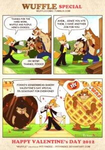 Rating: Safe Score: 0 Tags: anthro blush canid canine canis cc0 chocolate_costume clothing comic costume creative_commons dialogue dipstick_tail e621 english_text eulipotyphlan flag food food_costume fox foxxo_(wuffle) group hammer hedgehog holidays male mammal markings patch_(fabric) piti_yindee puipui tail tail_markings text tongue tools url valentine's_day waffle waffle_costume wolf wood wuffle wuffle_(webcomic) User: bunchy7s
