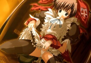 Rating: Explicit Score: 0 Tags: apron asagiri_kazusa black_legwear black_thighhighs dress dress_lift female jpeg_artifacts maid moekan panties rule34 shoes skirt skirt_lift solo squat squatting thighhighs underwear white_panties User: bunchy7s