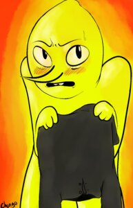 Rating: Questionable Score: 0 Tags: 2012 adventure_time blush bodily_fluids boyohhowdy candy_people_(at) cartoon_network clothing e621 earl_of_lemongrab elemental_creature flora_fauna food food_creature food_humanoid fruit hi_res humanoid lemon_people living_fruit living_lemon looking_at_viewer male not_furry plant solo sweat yellow_body User: bunchy7s