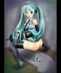 Rating: Explicit Score: 0 Tags: 1girl anal aqua_eyes aqua_hair ass ass_juice blush cable detached_sleeves female hatsune_miku holding_clothes holding_underwear laying_cable long_hair necktie no_panties open_mouth panties panties_around_leg panties_around_one_leg pillarboxed rule34 skirt solo squat_toilet squatting striped striped_panties thigh_boots thighhighs tied_hair toilet twintails underwear very_long_hair vocaloid User: bunchy7s