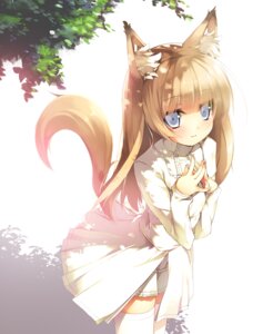 Rating: Safe Score: 0 Tags: animal_humanoid bangs blonde_hair blue_eyes blush canid canid_humanoid canine canine_humanoid clothing dress e621 female fox fox_humanoid hair hands_together humanoid legwear light long_hair looking_at_viewer mammal mammal_humanoid nekomu shadow solo standing sunlight tail thigh_highs white_clothing white_dress User: bunchy7s
