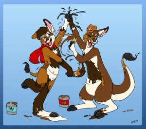 Rating: Safe Score: 0 Tags: 2009 ambiguous_gender anthro duo e621 gesture high_five kangaroo macropod male mammal marsupial paint pouch_(anatomy) scarf smile splash spookaboo suid suine sus_(pig) tail transformation tusks wet wild_boar User: bunchy7s Rating: Safe Score: 0 Tags: 2009 ambiguous_gender anthro duo e621 gesture high_five kangaroo macropod male mammal marsupial paint pouch_(anatomy) scarf smile splash spookaboo suid suine sus_(pig) tail transformation tusks wet wild_boar User: bunchy7s