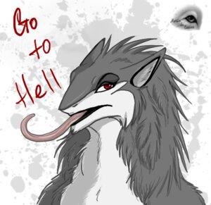 Rating: Safe Score: 0 Tags: ambiguous_gender anthro e621 english_text long_tongue looking_at_viewer mammal natalie_(natalie_de_corsair) natalie_de_corsair red_eyes sergal solo text tongue tongue_out User: bunchy7s