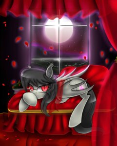 Rating: Safe Score: 0 Tags: 2014 4:5 alternate_species bat_pony bat_wings bed black_hair curtains cutie_mark cyanaeolin e621 equid female friendship_is_magic furniture hair hasbro hi_res inside looking_at_viewer lying mammal membrane_(anatomy) membranous_wings moon mountain my_little_pony night octavia_(mlp) petals pupils red_eyes romantic romantic_ambiance rose_petals slit_pupils solo star vampire window wings User: bunchy7s