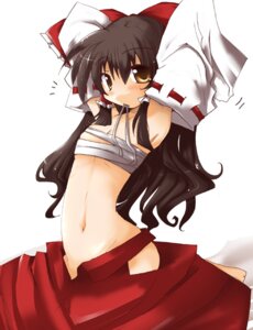 Rating: Explicit Score: 0 Tags: beige_skin bite blush breasts brown_eyes brown_hair color detached_sleeves female female_only hairbow human long_hair open_eyes reimu_hakurei rule34 sleeves small_breasts solo touhou undressing User: bunchy7s