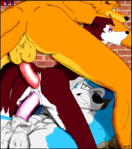 Rating: Explicit Score: 0 Tags: 2007 anal anthro balls canine colleen_(road_rovers) dangerdoberman dog double_penetration exile_(road_rovers) female fur furry hunter_(road_rovers) male mammal penis pussy road_rovers rule34 sex straight vaginal_penetration User: bunchy7s