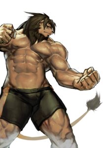 Rating: Safe Score: 0 Tags: 2013 abs anthro athletic beard belt biceps big_muscles biped black_hair black_nose blue_eyes bottomwear brown_body brown_fur brown_hair bulge clothed clothing e621 facial_hair felid fist flexing frown fur hair lion male mammal mane modem_(character) muscular muscular_anthro muscular_male nipples pantherine pecs pose raised_arm raised_fist raised_hand shorts simple_background solo standing tail tan_body tan_fur topless uleezoo vein white_background User: bunchy7s