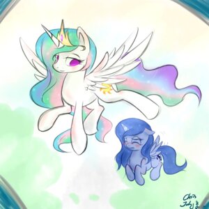 Rating: Safe Score: 0 Tags: 1:1 blush cutie_mark duo e621 equid equine eyes_closed feathered_wings feathers female feral flying friendship_is_magic hair hasbro horn mammal multicolored_hair my_little_pony mythological_creature mythological_equine mythology princess princess_celestia_(mlp) princess_luna_(mlp) purple_eyes quadruped royalty tail winged_unicorn wings xcopyen002 young young_female young_feral User: bunchy7s