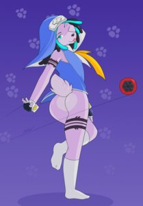 Rating: Questionable Score: 0 Tags: 2013 anthro arc_system_works blue_eyes bottomless bridget_(guilty_gear) butt canid canine clothed clothing cosplay crossdressing digital_media_(artwork) e621 femboy footwear guilty_gear helsy hi_res hybrid jamiebunpup lagomorph legwear male mammal nonbinary_(lore) one_eye_closed socks solo tongue tongue_out User: bunchy7s