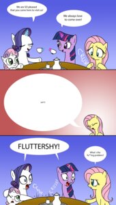 Rating: Safe Score: 0 Tags: absurd_res blue_eyes comic container cup digital_media_(artwork) doublewbrothers e621 english_text equid equine eyes_closed female feral fluttershy_(mlp) friendship_is_magic fur green_eyes group hair hasbro hi_res horn horse hospitality humor long_hair mammal multicolored_hair my_little_pony mythological_creature mythological_equine mythology open_mouth pink_hair pony profanity purple_body purple_eyes purple_fur purple_hair rarity_(mlp) shocked sweetie_belle_(mlp) teapot text twilight_sparkle_(mlp) two_tone_hair unicorn young young_feral User: bunchy7s
