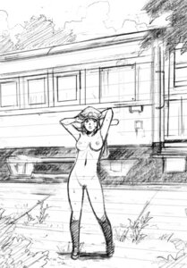 Rating: Explicit Score: 0 Tags: armpits arms_up exhibitionism female hat kneehighs long_hair monochrome moriya_naoki nipples nishina_mayuko nude oppai pubic_hair public_nudity rule34 sketch sweat train work_in_progress User: bunchy7s